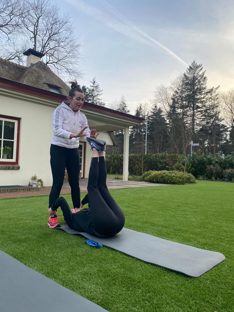 Personal training aan huis in de tuin