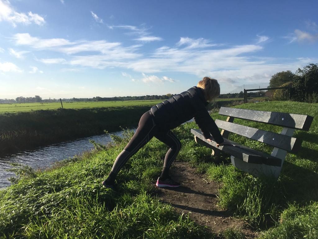 Rekoefening in een Hollands polderlandschap